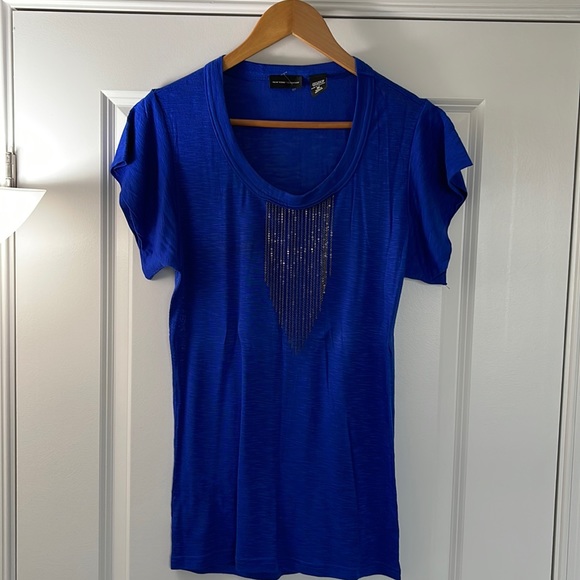 New York & Company Blue Top - Picture 2 of 12